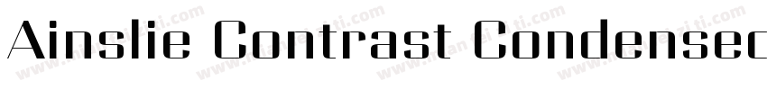 Ainslie Contrast Condensed Regular字体转换